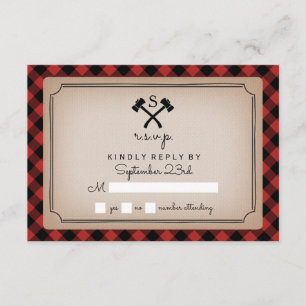 Xadrez de Buffalo Monogramas Ax RSVP