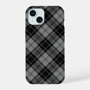 Xadrez de cinzas pretas Douglas tartan