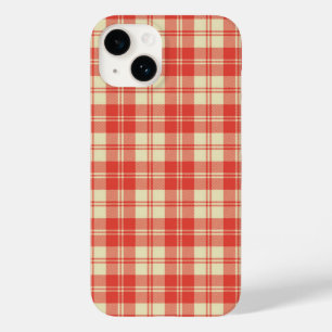 Xadrez de Clã Vermelho e Branco Tartan