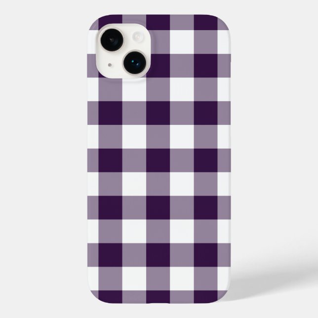 Xadrez de Gingham roxo e branco (Verso)