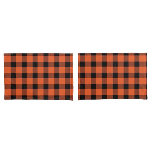Xadrez de Lumberjack do País de Buffalo Laranja (Frente - conjunto)