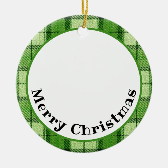 Xadrez de Natal Merry - Ornamento cerâmico (Frente)