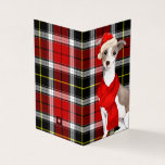 Xadrez de Natal Red Holiday italiana Greyhound<br><div class="desc">Um pacote único e divertido de 25 cartões de férias - todos idênticos - com um Greyhound italiano numa xadrez clássica vermelha e verde de férias. O tamanho de 4" x 3, 5" (2" x 3, 5") faz dele um cartão de boas-vindas que se destacará entre todos os outros na...</div>