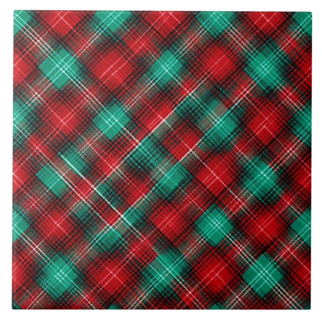 Xadrez de Natal vermelho e verde (Frente)