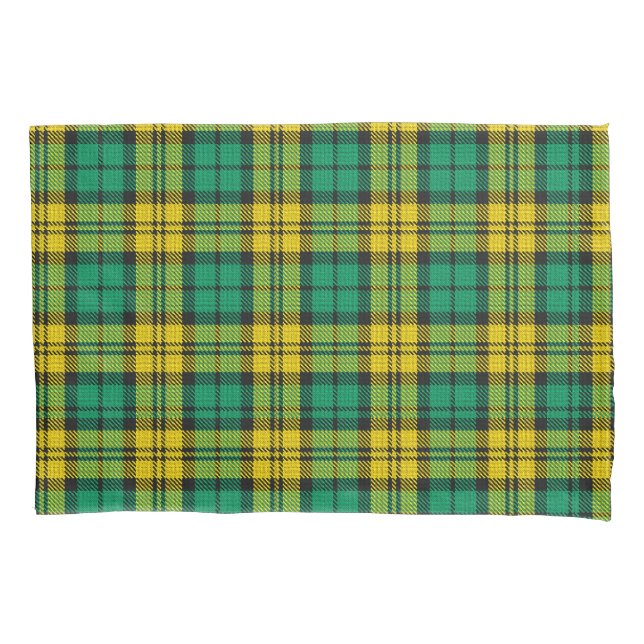 Xadrez de Padrão de Tartan Verde Amarelo (Frente)