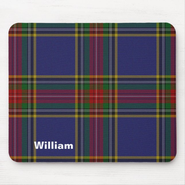 Xadrez de Tartan colorida Mousepad de Macbeth (Frente)