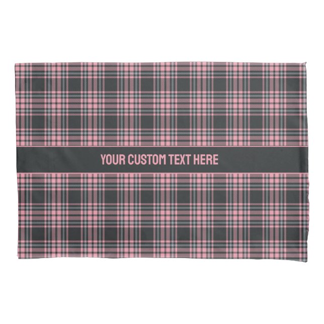 Xadrez de Texto Personalizada / Padrão de Tartan (Frente)