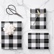 Xadrez de verificação de Gingham preto-e-branco