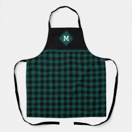 Xadrez Diamond Emerald Green inicial + Black Apron