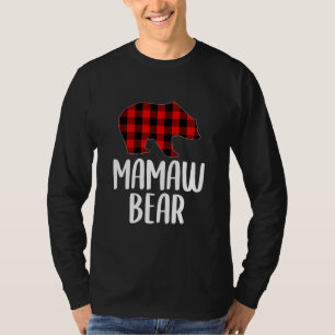 Xadrez do Urso de Mamã de Natal Camisa Vovó Urso