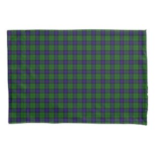 Xadrez do verde azul do tartan do clã de Armstron