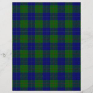 Xadrez do verde azul do tartan do clã de Barclay