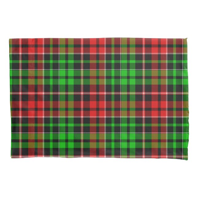 Xadrez Escocês Preto Vermelho Verde Design  (Frente)