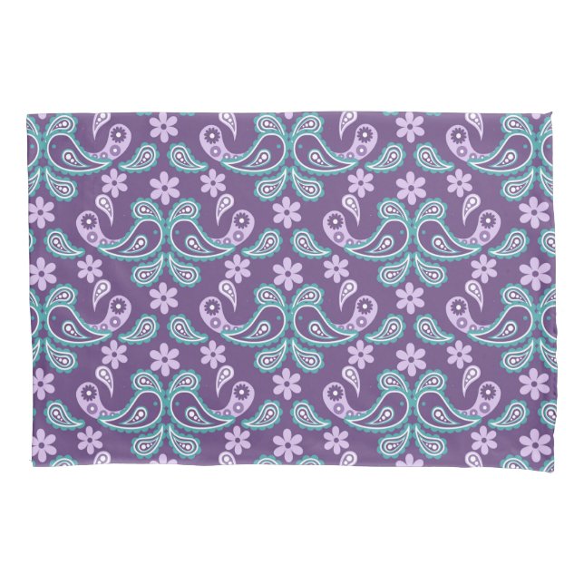 Xadrez Escocês Shabby Chic Roxo e Azul (Frente)
