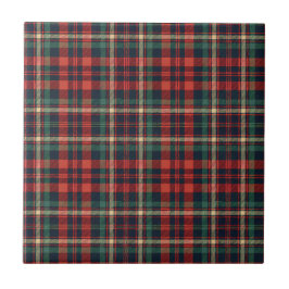 Xadrez Escocês Vermelho e Verde Tradicional
