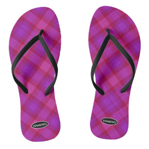 Xadrez feminina Flip-flops Chinelos da criança HAM