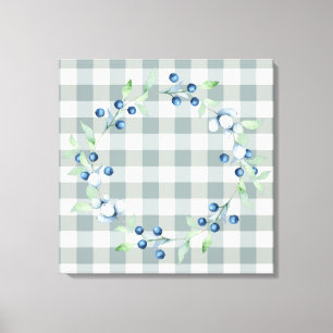 Xadrez Gingham Country Farmhouse Canvas