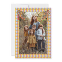 Xadrez Laranja Azul, Cartão com fotos