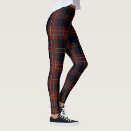 Xadrez MacDonald Tartan Black Red Leggings