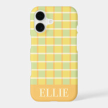 Xadrez Moderno Verde Amarelo Laranja Personalizado