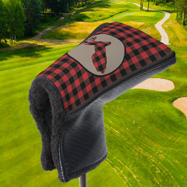 Xadrez Negra Negra  Deer Head Putter Cobrir
