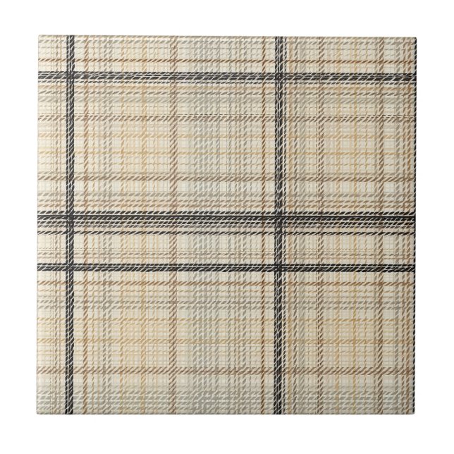 Xadrez Neutra - Tartan tracejado (Frente)