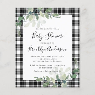 Xadrez Orçamental Convite para Chá de fraldas Euca