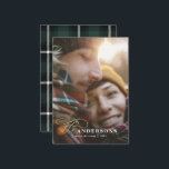 xadrez orçamentária backer 1 foto Cartão de Natal<br><div class="desc">Com texto elegante de script de efeito ouro,  tipografia em negrito e xadrez verde,  o cartão com fotos do feriado 1 certamente criará a impressão certa. Espalhe a alegria festiva para o natal e para o ano novo</div>