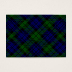 Xadrez preta do verde azul do tartan do clã do