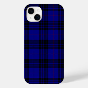 Xadrez preto azul tartan MacKay
