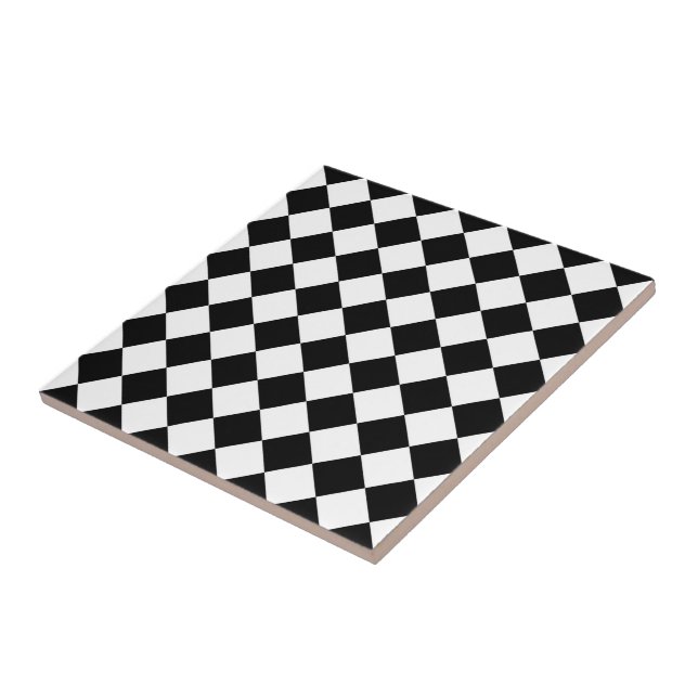 Xadrez Preto E Branco Design De Bandeira Xadrez (Lateral)