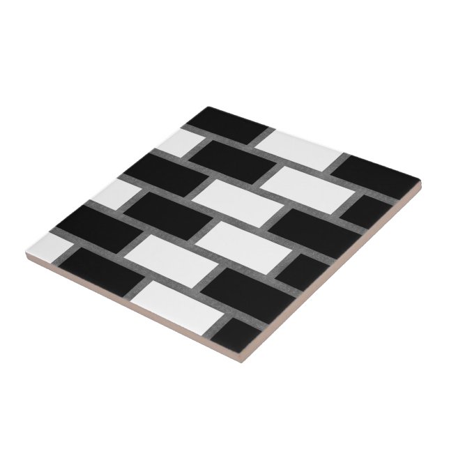 Xadrez Preto e Branco Sillitoe Tartan (Lateral)
