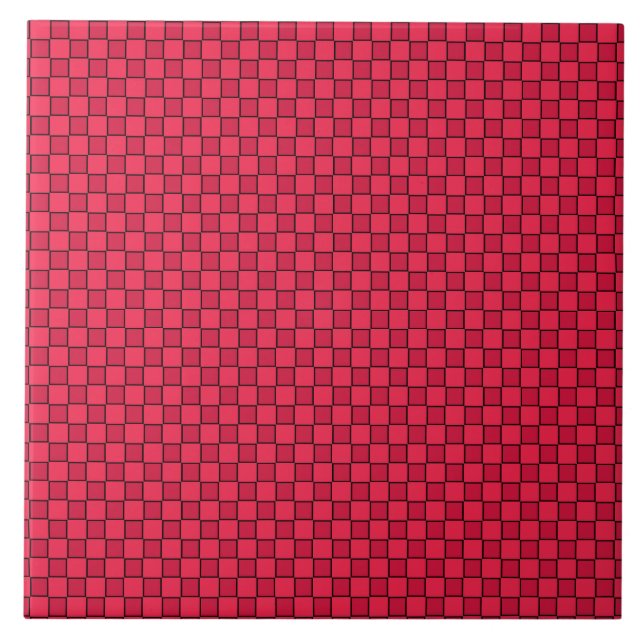 Xadrez Preto Vermelho (Frente)
