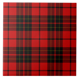 xadrez preto vermelho-de-tartan Brodie