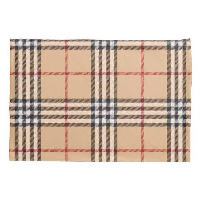 Xadrez Quente Quente Tan Base Branco Preto Tartan (Verso)