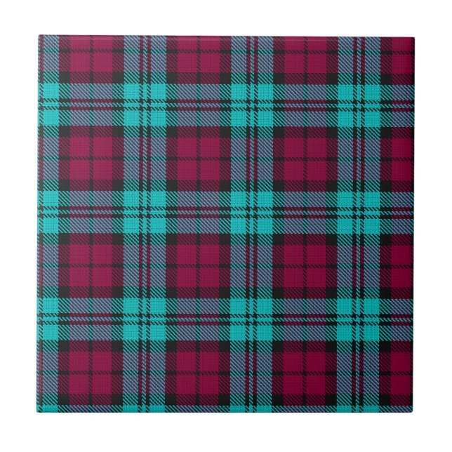 Xadrez Red Campbell Tartan Blackwatch (Frente)