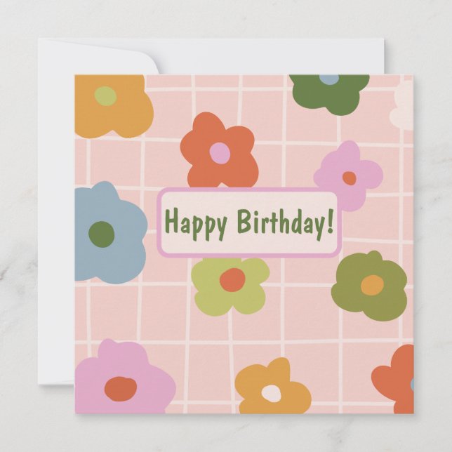 Xadrez reproduzível com margaridas (Frente)