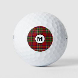 Xadrez Royal Stewart Tartan Monograma Clã Escocês