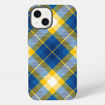 Xadrez Tartan Azul Amarelo