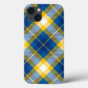 Xadrez Tartan Azul Amarelo