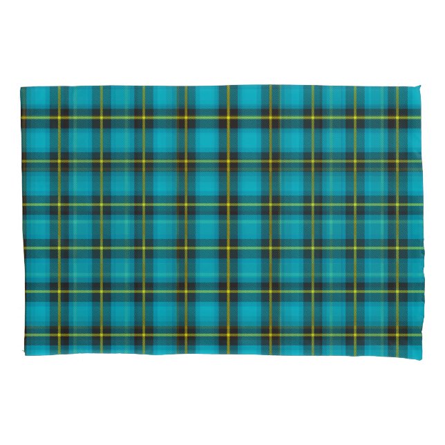 Xadrez Tartan Blue Black Yellow Pattern Trendent (Frente)