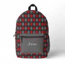 Xadrez Tartan Vermelho Preto e Cinza
