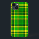 Xadrez Verde Amarelo Tartan<br><div class="desc">Esta capas de iphone verde e amarela tem um padrão repetitivo verificado / tartano que's tem textura leve. Ele'é um padrão brilhante de xadrez na moda que fará seu telefone se destacar.</div>