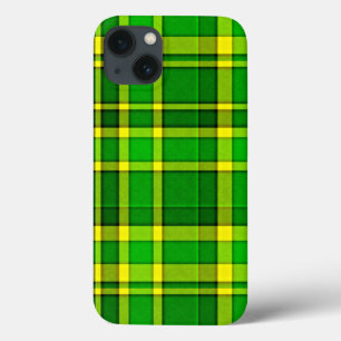 Xadrez Verde Amarelo Tartan