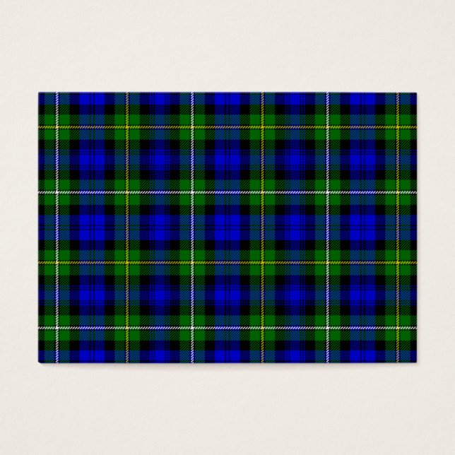 Xadrez verde azul Campbell tartan (Frente)