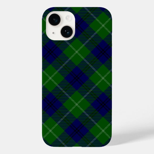 Xadrez verde-azul-olefante-tartan (Verso)