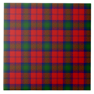 Xadrez verde-vermelha Lindsay tartan