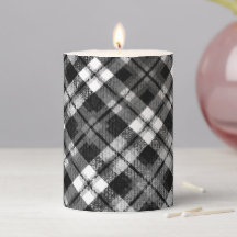 Xadrez Verificação de Tartan Black White Farmhouse