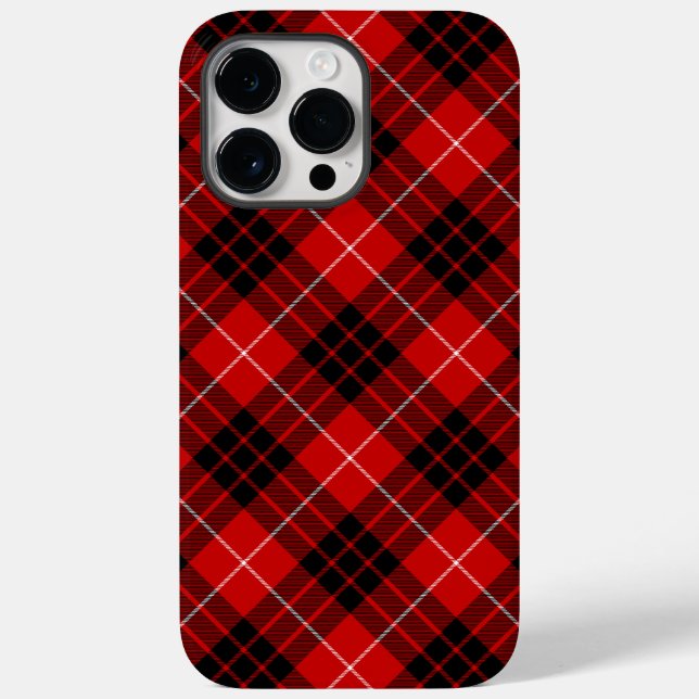 Xadrez vermelha de Munro tartan (Verso)