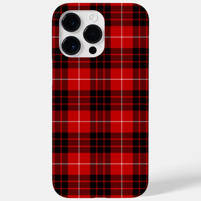 Xadrez vermelha de Munro tartan (Verso)